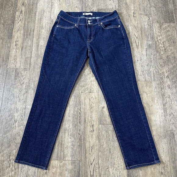 Levi's Denim - Levi's 529 CURVY SKINNY LEG Womens Size 14 Blue Mid Rise Jeans Denim Pants 31x29